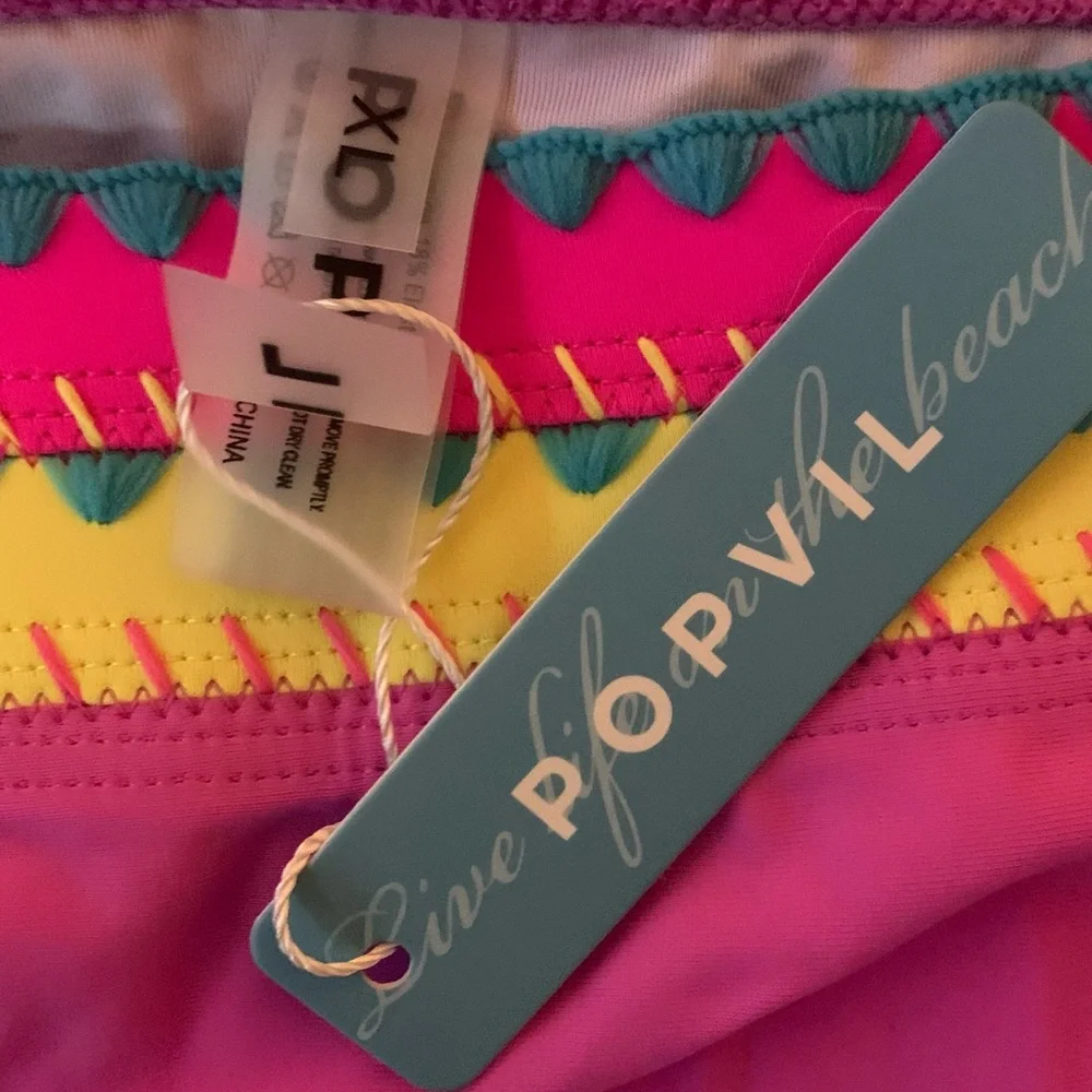 Vibrant Pink and Orange Bikini Set XL - Picture 6 of 7